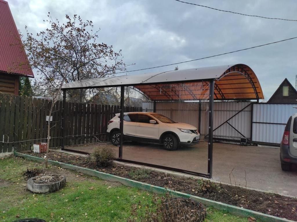 Прозрачные шторы ПВХ для навеса под автомобиль в Щиграх